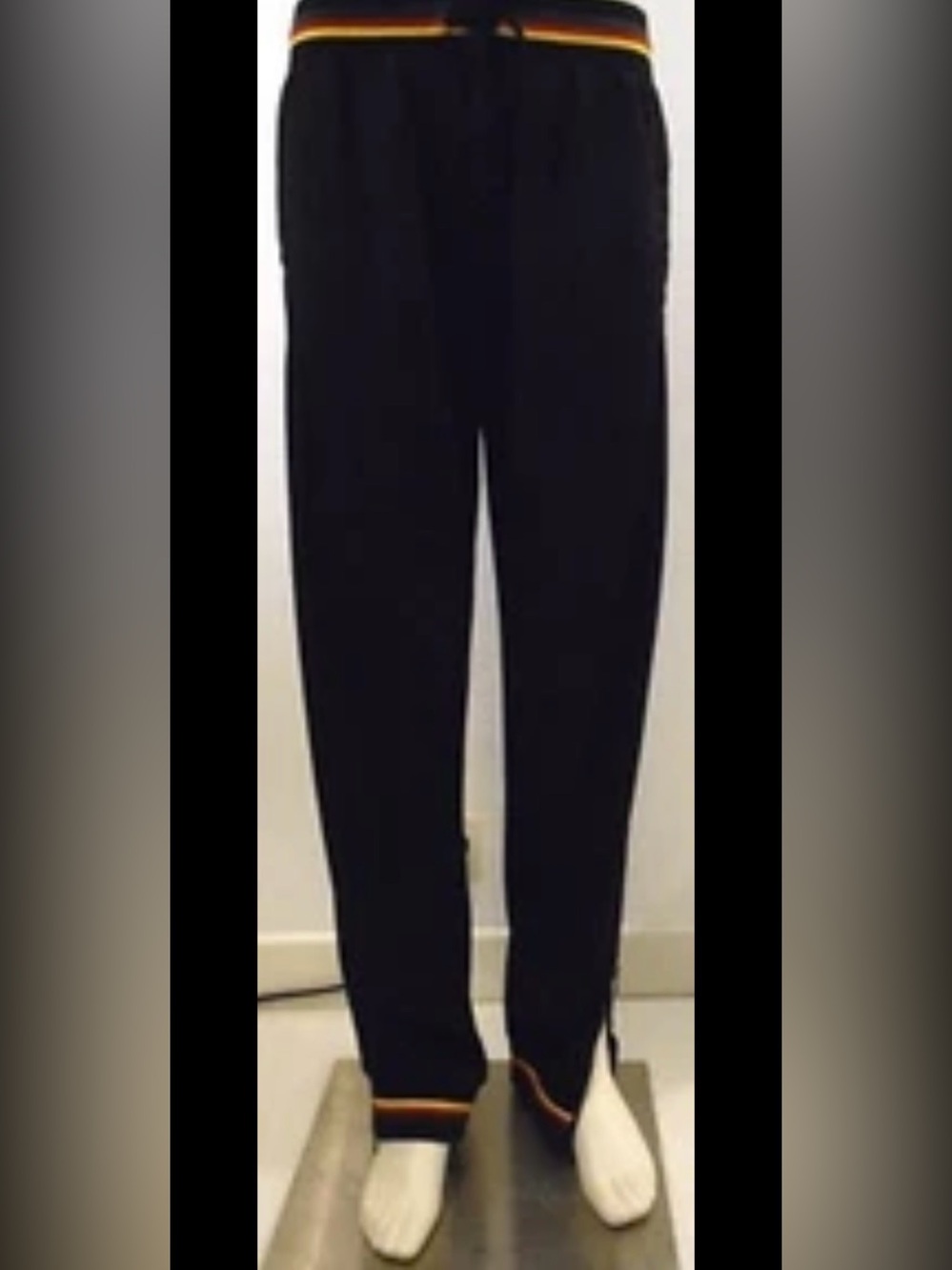 Dolce Gabbana Men's Black Pants - Classic Straight Fit